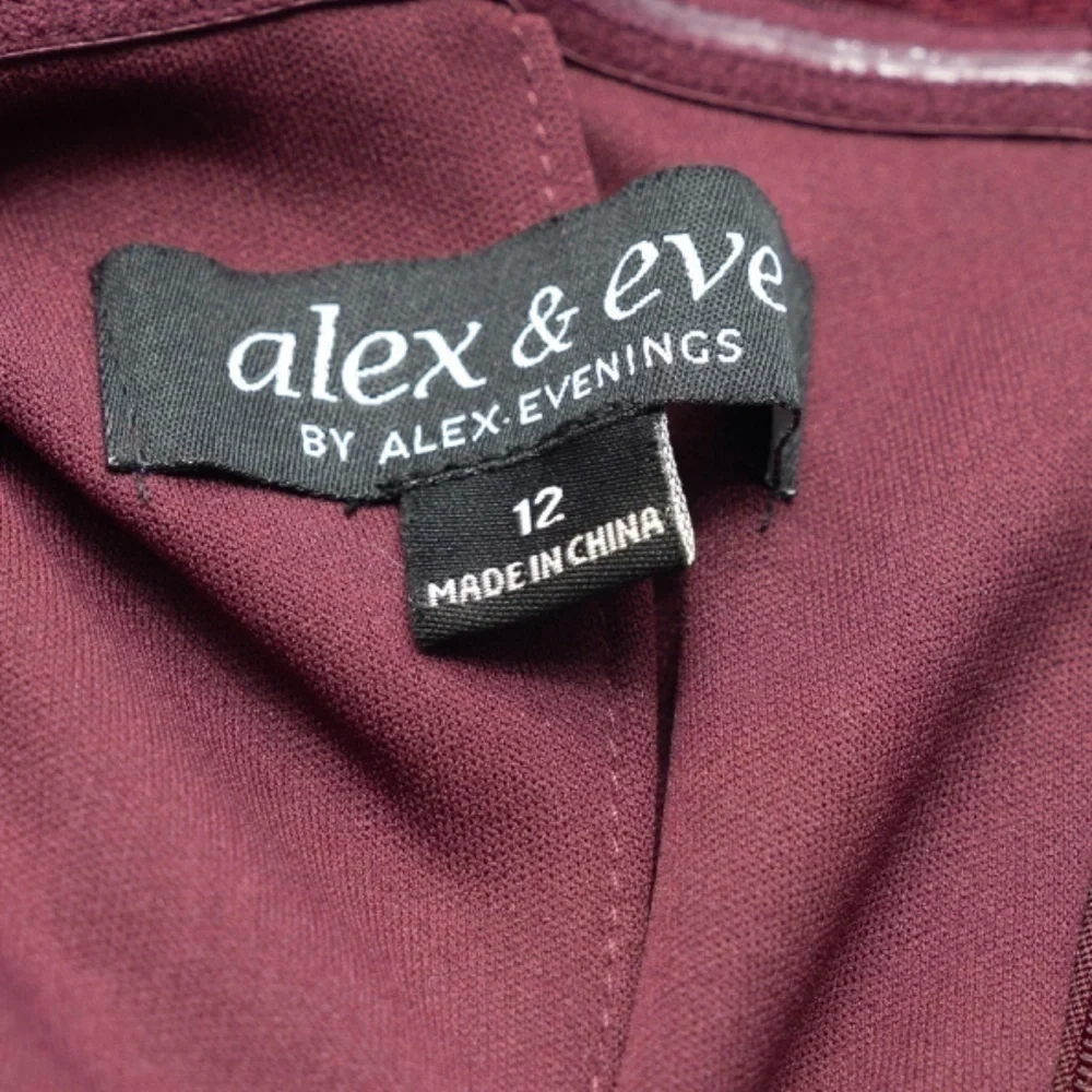 Alex &‎ Eve. One shoulder sheath dress.